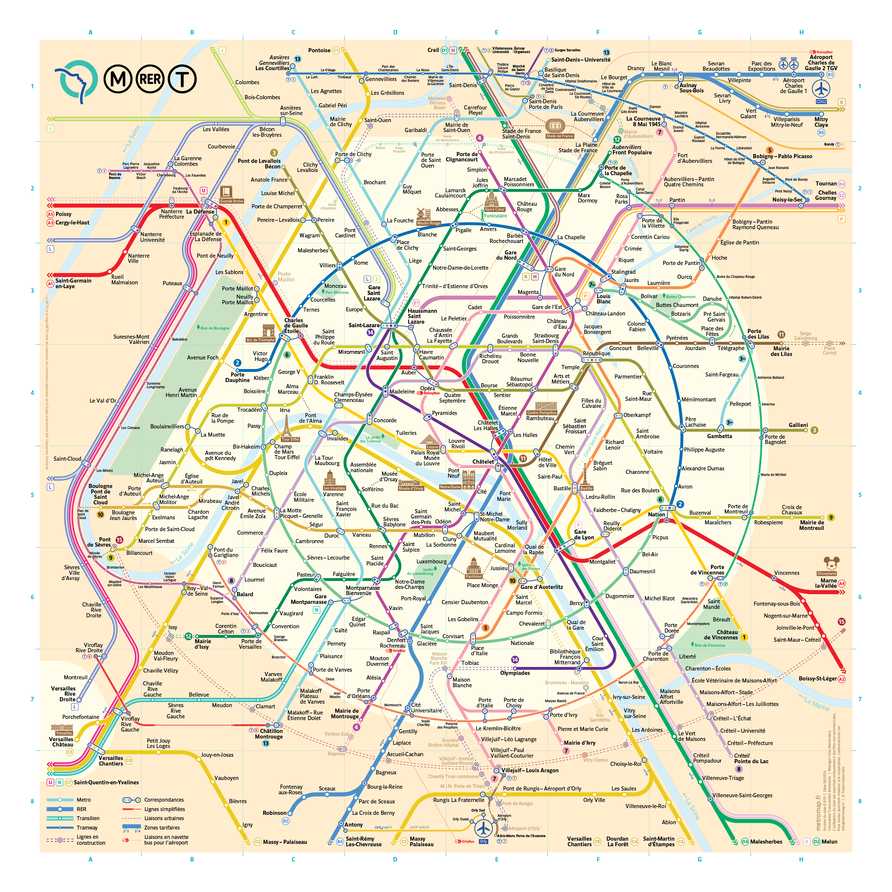 How To Get Around Paris: The Paris Metro Rail Map - Designing Life